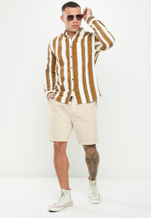 Only & Sons - Onsdon reg sweat shorts - stone