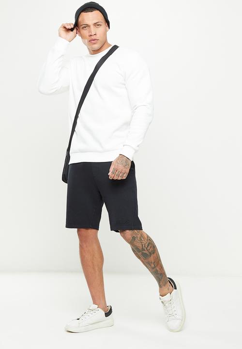 Only & Sons - Onsdon reg sweat shorts - black