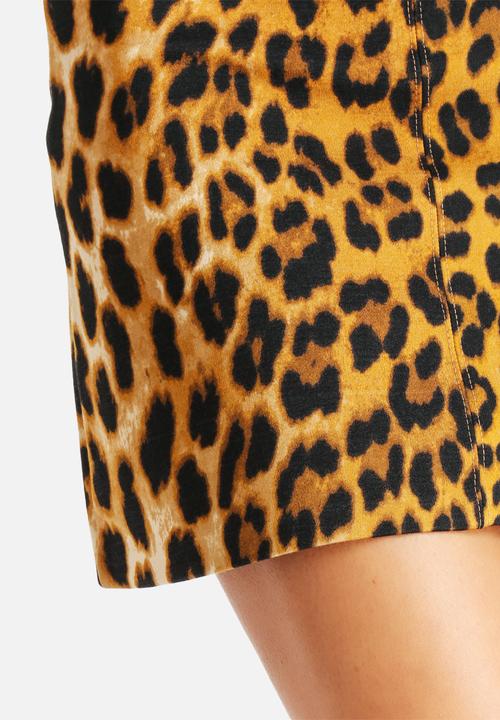 Bardot - Leopard A-Line Skirt