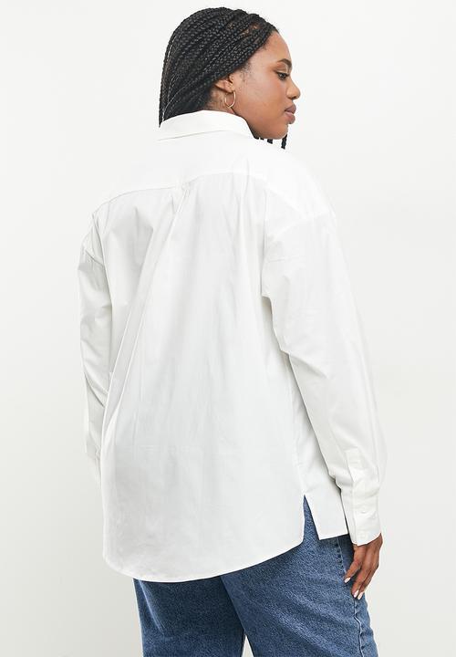 Glamorous - Plus relaxed fit shirt - white