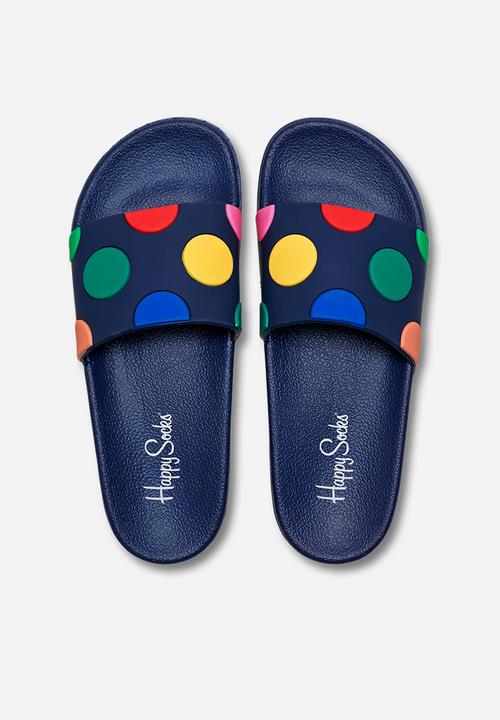 Happy Socks - Pool slider dot - navy 