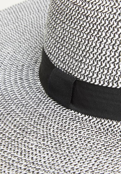 edit - Amanda sun hat - black & white