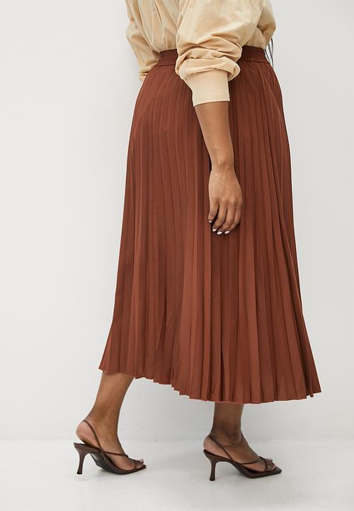 Superbalist - Midaxi pleated skirt - choc