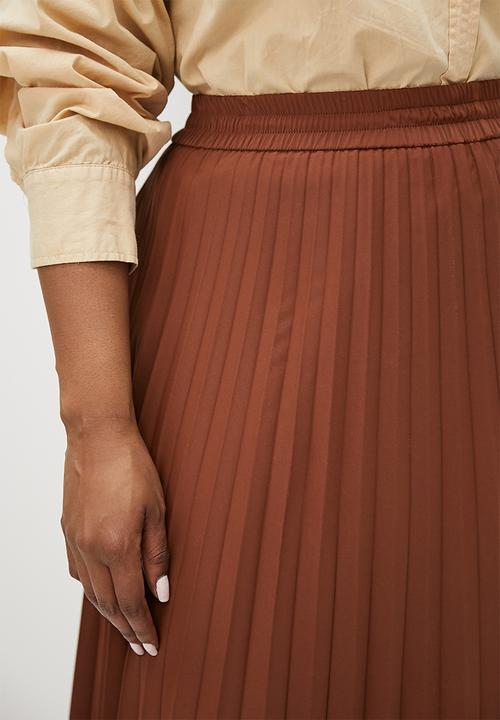 Superbalist - Midaxi pleated skirt - choc