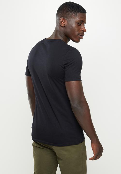 Original Penguin - Embroidered logo T-shirt - true black