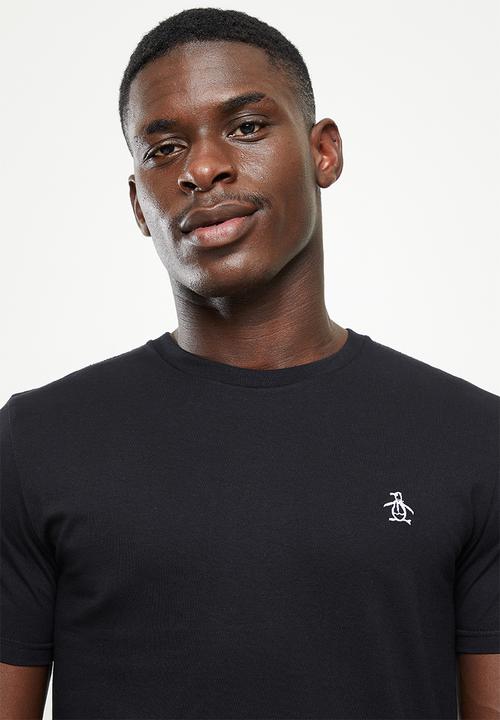 Original Penguin - Embroidered logo T-shirt - true black