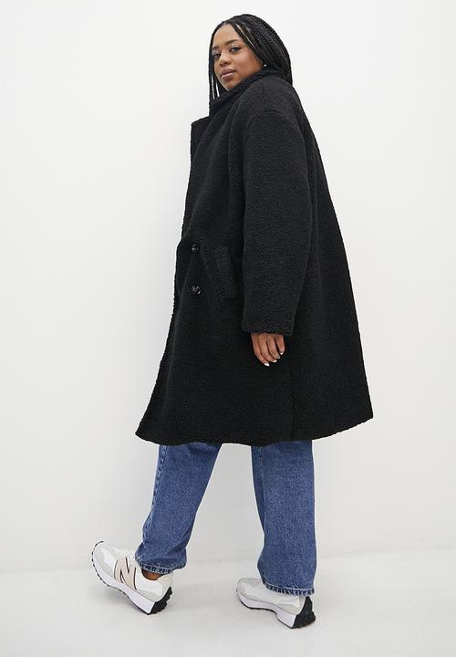 Superbalist - Fuzzy coat - black