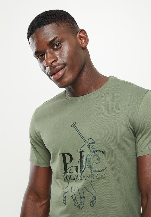 POLO - Men pjc big pony short sleeve tee - green