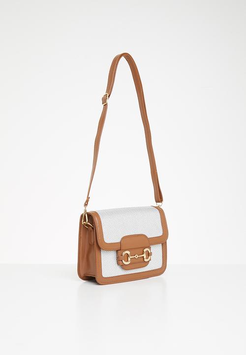 Superbalist - Cynthia crossbody bag - silver & tan