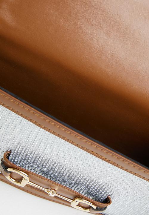 Superbalist - Cynthia crossbody bag - silver & tan