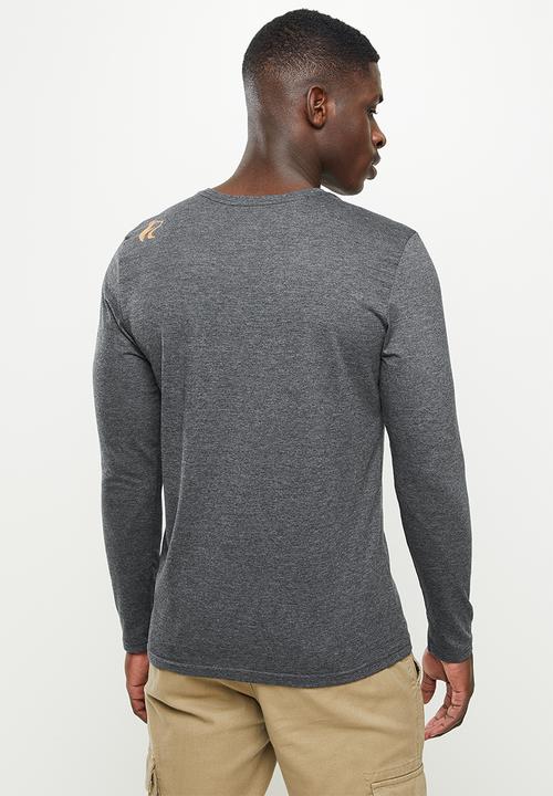 Wolf Rock - In the woods long sleeve - charcoal melange