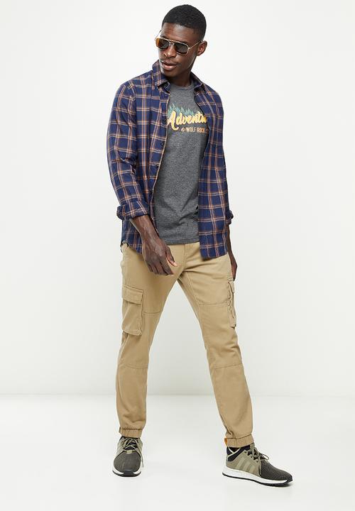 Wolf Rock - In the woods long sleeve - charcoal melange