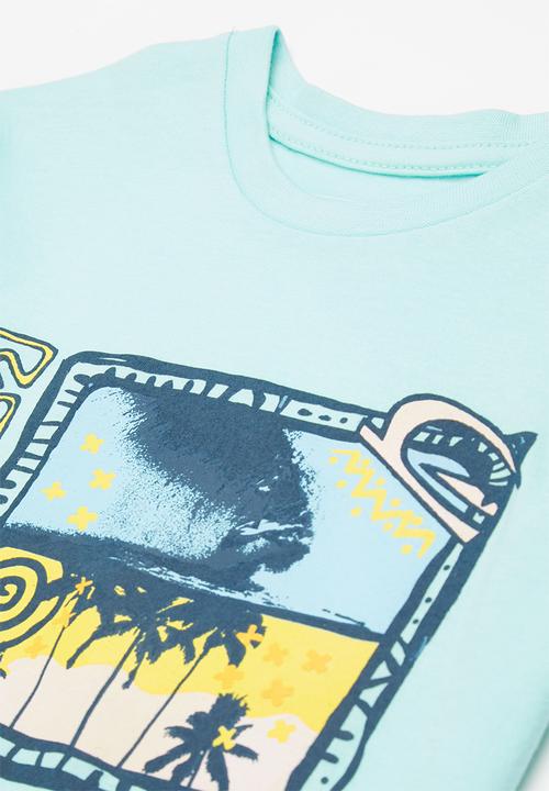 Quiksilver - Sunset city short sleeve boy - angel blue