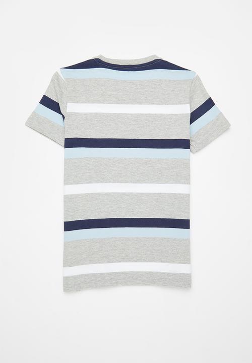GUESS - Kids short sleeve T-shirt - grey & blue