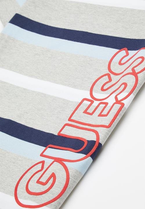 GUESS - Kids short sleeve T-shirt - grey & blue