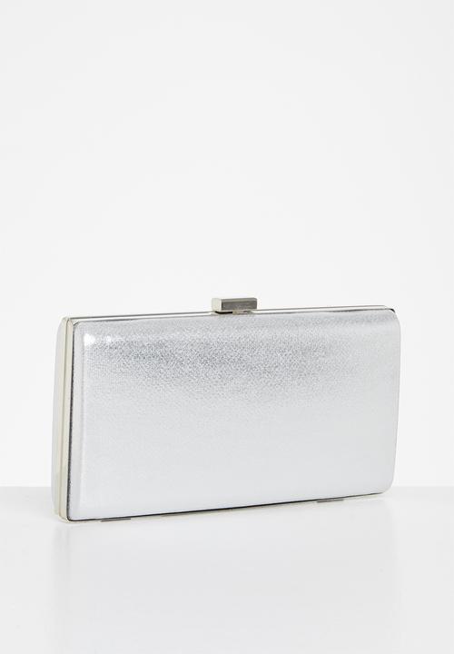 dailyfriday - Daisy box clutch bag - silver