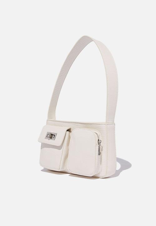 Rubi - Molly shoulder bag - ecru mini texture