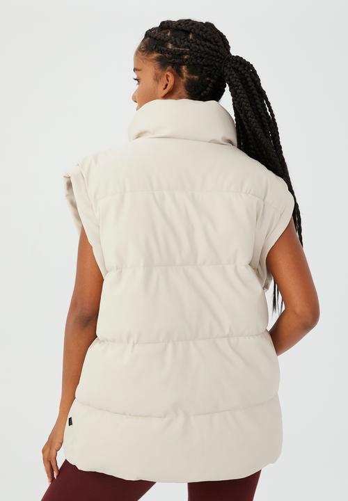 Cotton On - The mother puffer vest - natural