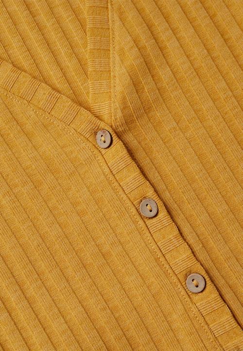 MANGO - T-shirt dhaka - yellow