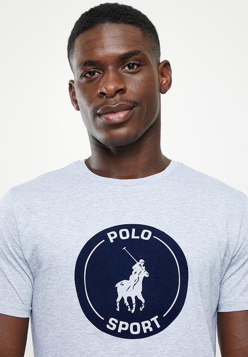 POLO - PS sport flock short sleeve tee - grey 