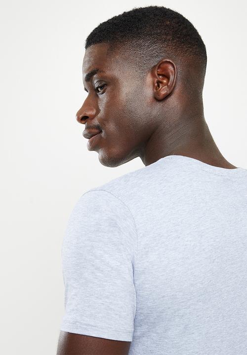 POLO - PS sport flock short sleeve tee - grey 