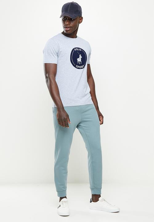 POLO - PS sport flock short sleeve tee - grey 