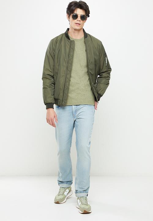 Superdry. - Vintage logo emb tee - green 