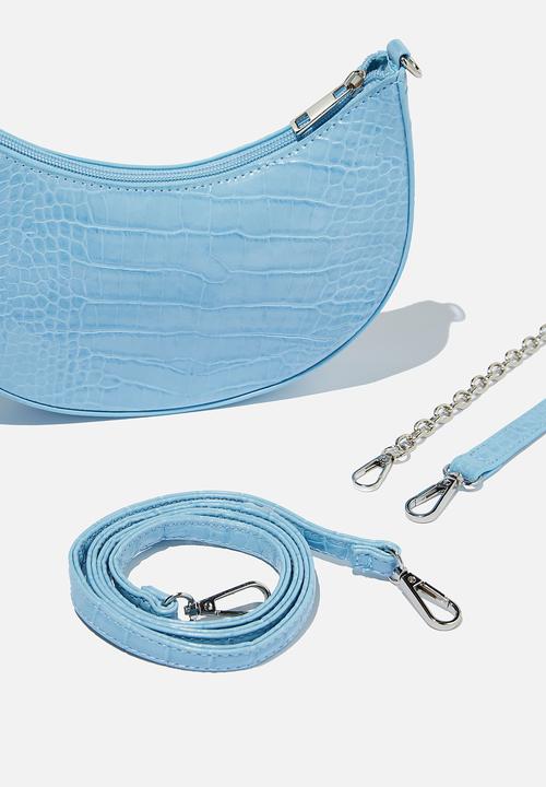 Rubi - Sadie multi strap shoulder bag - blue textured