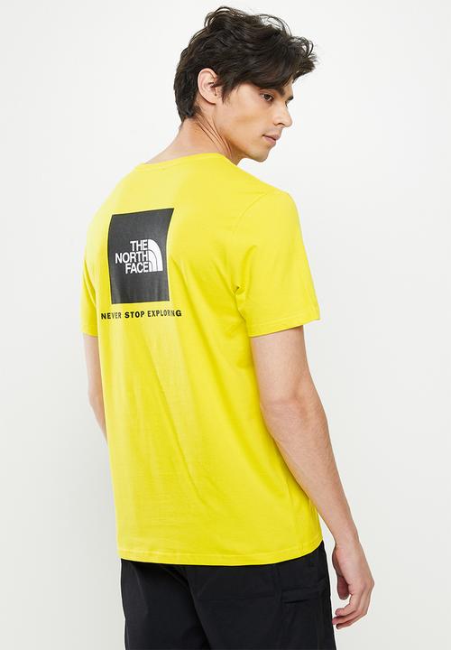 The North Face - M short sleeve redbox tee - yellow