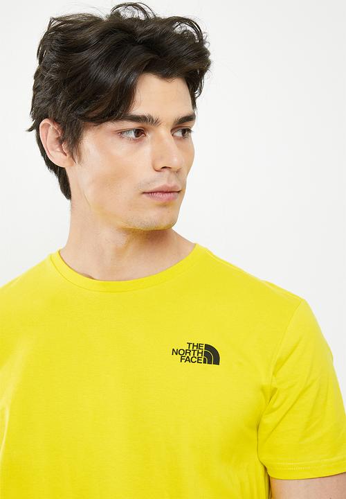 The North Face - M short sleeve redbox tee - yellow