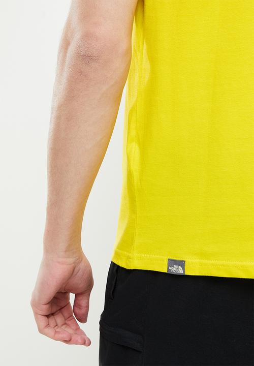 The North Face - M short sleeve redbox tee - yellow