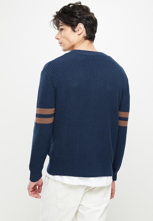 Cotton On - Varsity cardigan - navy