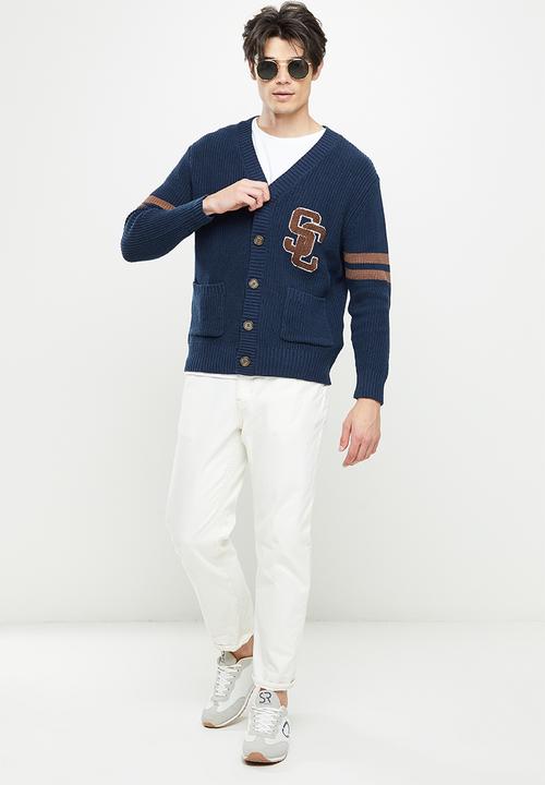 Cotton On - Varsity cardigan - navy