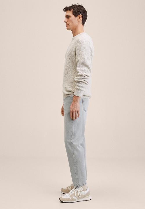 MANGO - Ben tapered-fit jeans - grey denim