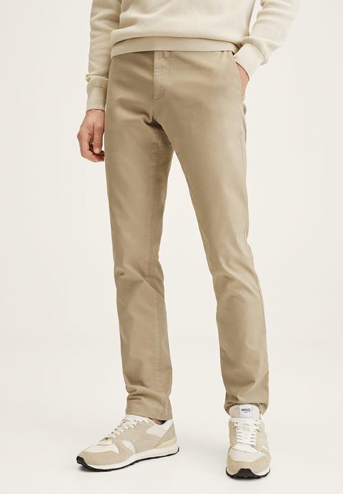 MANGO - Barna Slim fit  chino trousers - beige