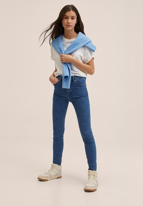 MANGO - Jeans skinny - dark blue
