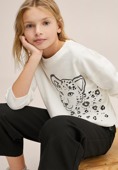 MANGO - Sweatshirt dublin - white