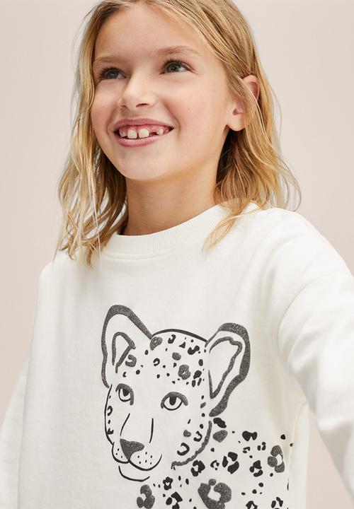 MANGO - Sweatshirt dublin - white
