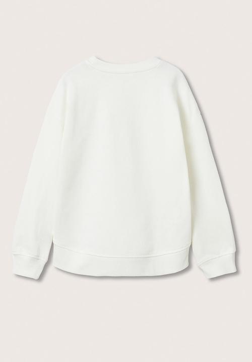 MANGO - Sweatshirt dublin - white