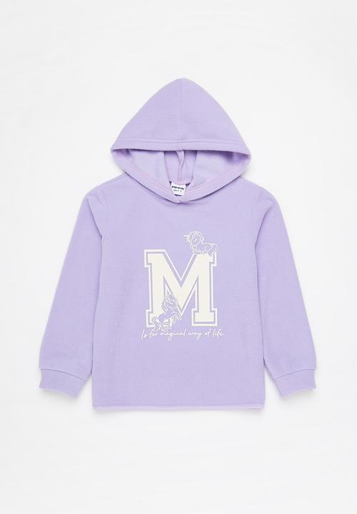 Pop Candy - 2 pack polar fleece hoodie set - beige & lilac