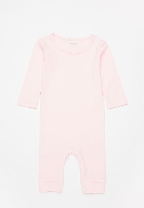 Pop Candy - Girls 2 pack romper - grey & pink