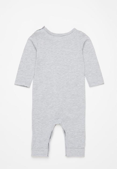 Pop Candy - Girls 2 pack romper - grey & pink