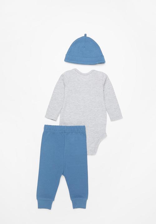 Pop Candy - 3 piece essential set - grey & blue