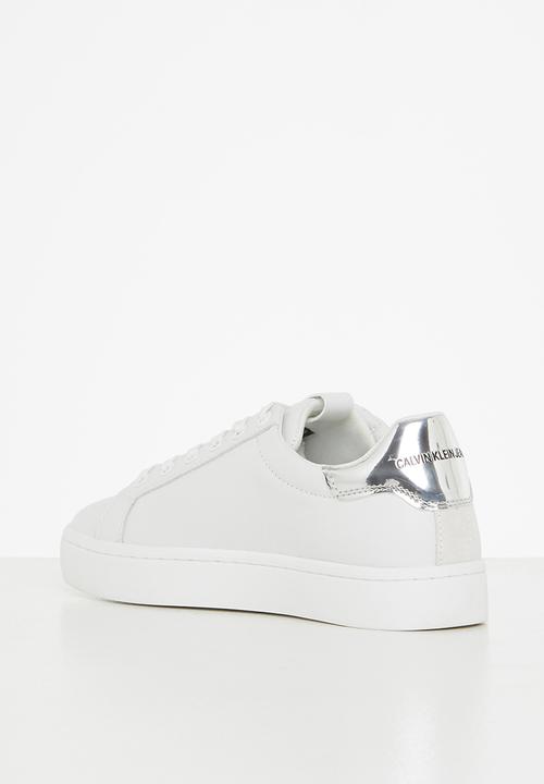 Calvin Klein - Ck cupsole laceup sneaker logo womens - white