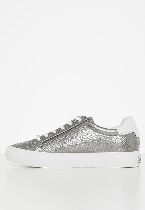 Calvin Klein - Ck vulc lace up mboss mono womens - silver