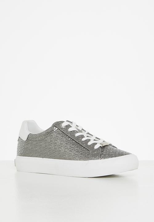 Calvin Klein - Ck vulc lace up mboss mono womens - silver