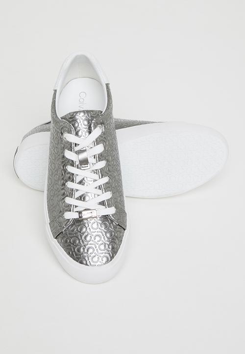 Calvin Klein - Ck vulc lace up mboss mono womens - silver