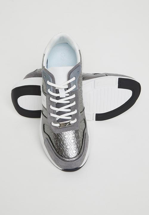 Calvin Klein - Ck flexi runner lace up mono mix womens - silver