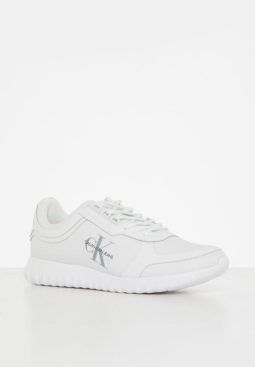Calvin Klein - Ck runner laceup sneaker eva leather mens - white