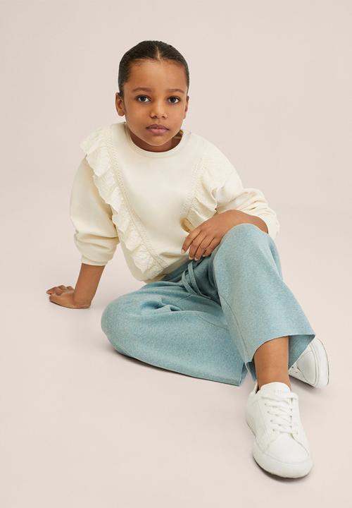 MANGO - Trousers dolly - green